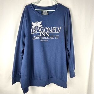 Gilmore Girls Dragonfly Inn Stars Hollow CT Soft Sweater Size 3X